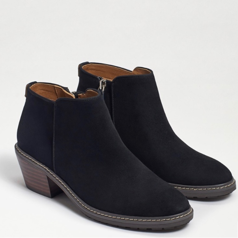 Sam Edelman Pryce Ankle Bootie Black Suede